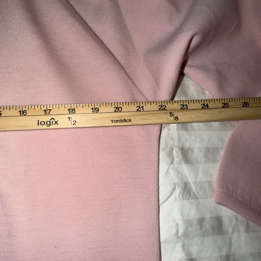 VTG Pendleton Virgin Woolen Mills Women Sweater M Pink V neck Classic Preppy USA - Picture 10 of 12